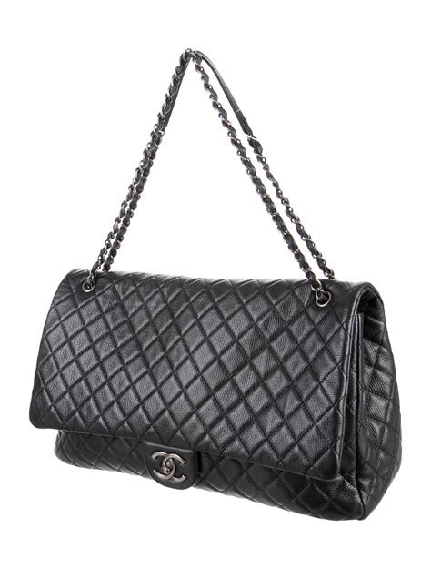 chanel xxl flap bag interior|Chanel XXL Airline Classic Flap Bag .